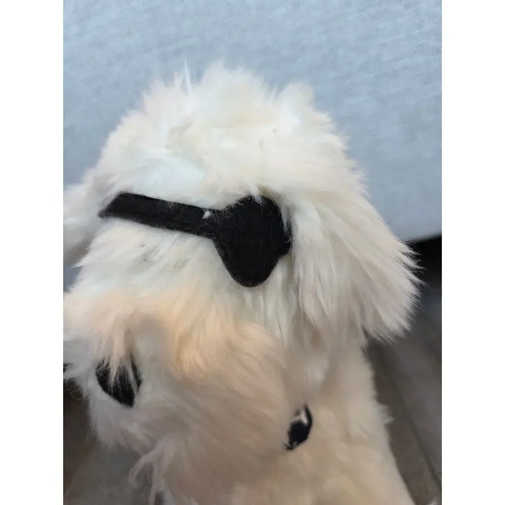 VTG Gymboree Pirate Dog Plush White Shaggy Husky Puppy Retired 12